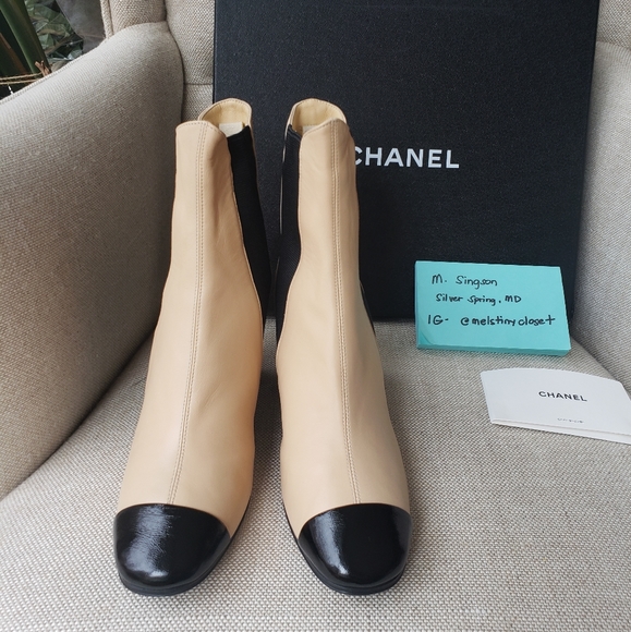 Authentic Brand New Chanel leather ankle boots - Picture 3 of 9